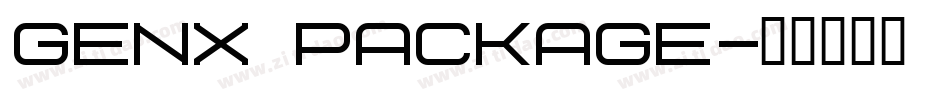 Genx Package字体转换